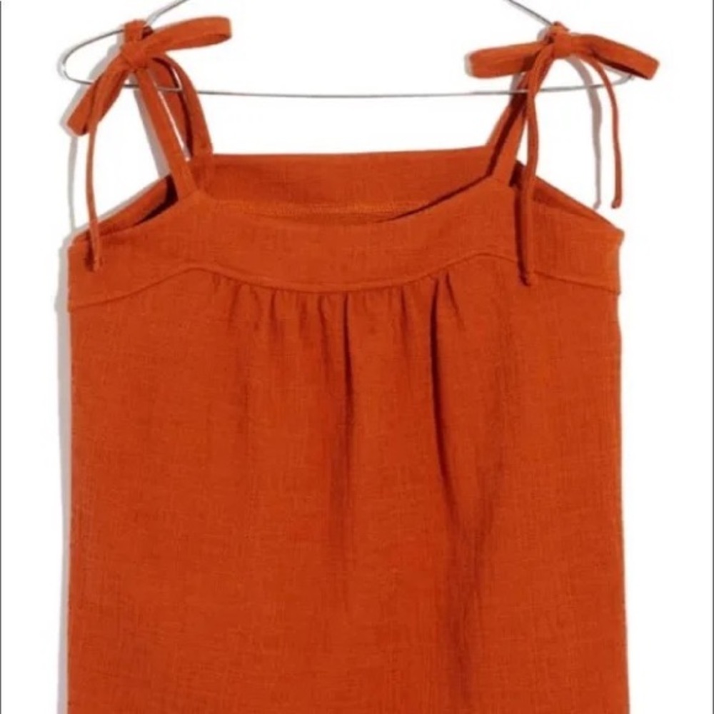 Madewell Crosshatch Tie Tank